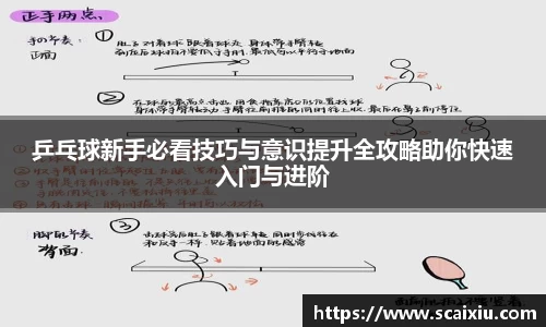 乒乓球新手必看技巧与意识提升全攻略助你快速入门与进阶