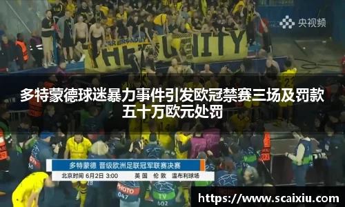 多特蒙德球迷暴力事件引发欧冠禁赛三场及罚款五十万欧元处罚